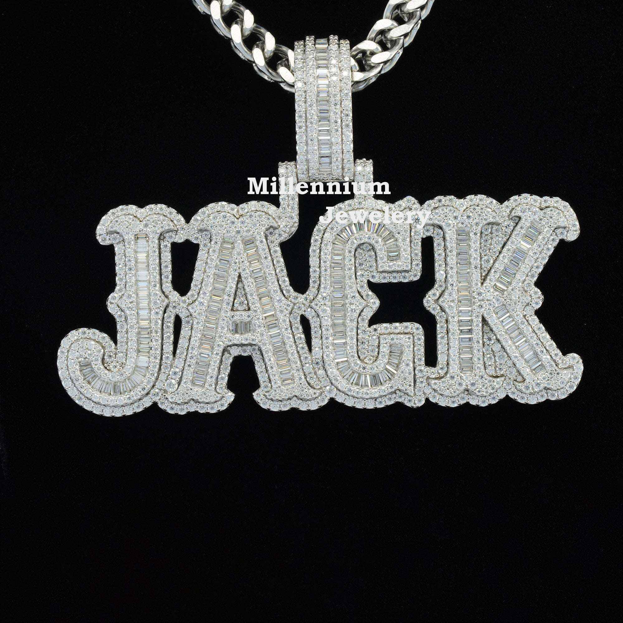Custom Iced Out Name Pendant Iced Out Name Pendant Ced Out Name