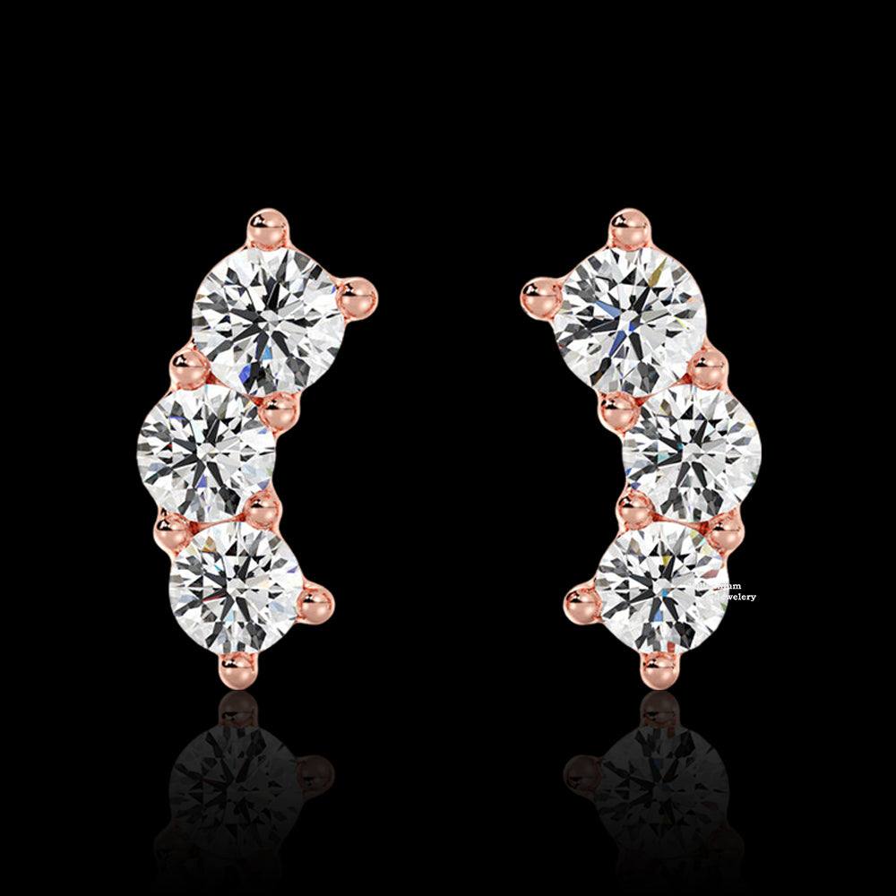 0.40ct Moissanite Stud Earrings For Women