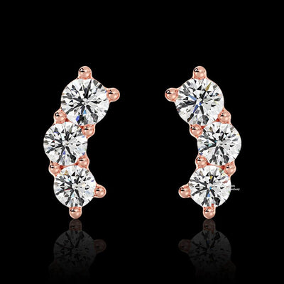 0.40ct Moissanite Stud Earrings For Women