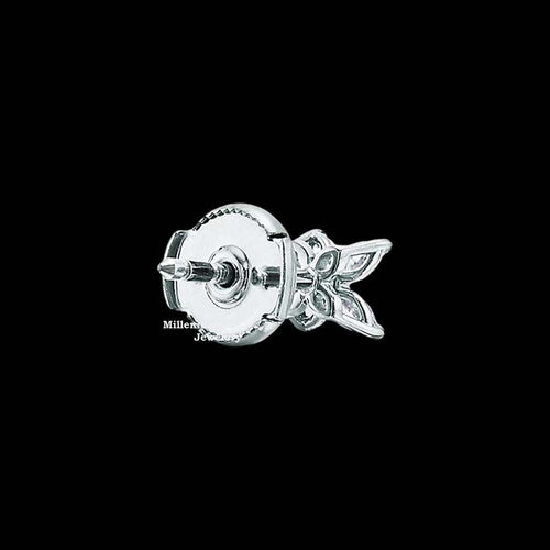 VVS Round Diamond Moissanite Stud Earrings For Women