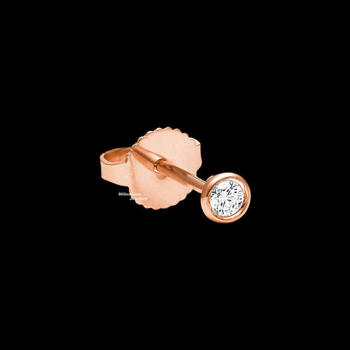 Round Cut Moissanite Stud Diamond Earrings For Women