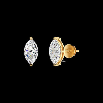Marquise Cut 1.10ct Moissanite Stud Earrings For Women