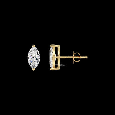 Marquise Cut 1.10ct Moissanite Stud Earrings For Women