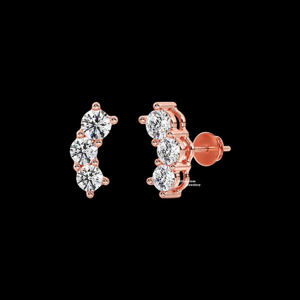 0.40ct Moissanite Stud Earrings For Women
