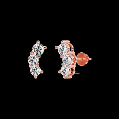 0.40ct Moissanite Stud Earrings For Women
