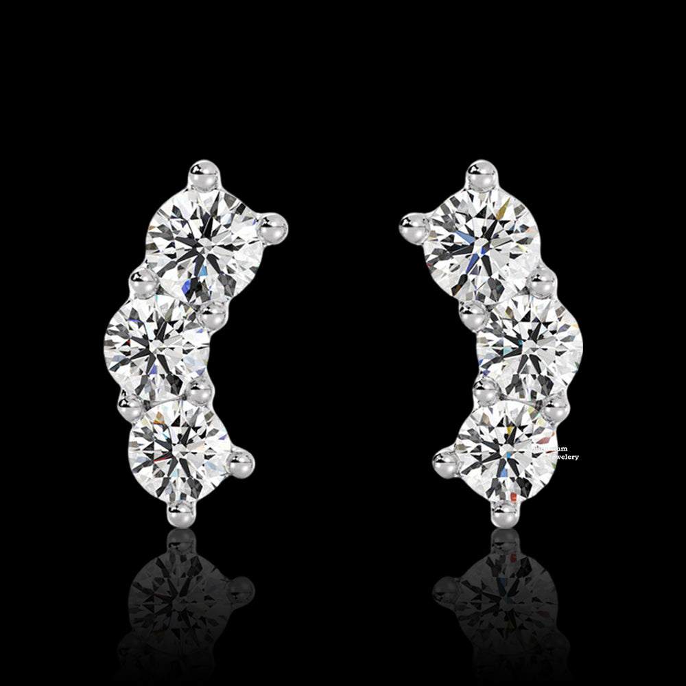 0.40ct Moissanite Stud Earrings For Women