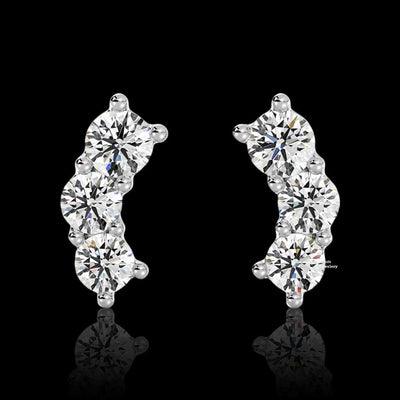 0.40ct Moissanite Stud Earrings For Women