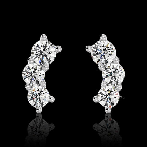 0.40ct Moissanite Stud Earrings For Women