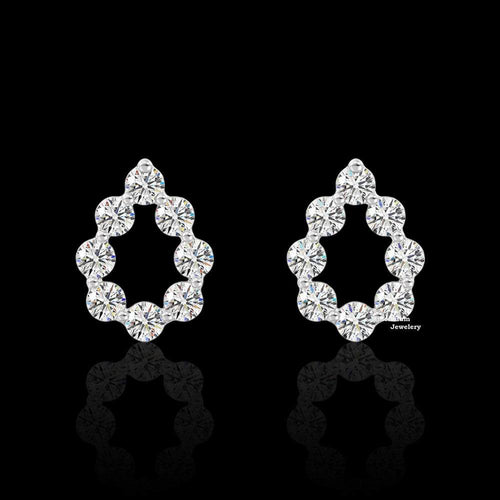 0.20ct Round Diamond Moissanite Stud Earrings For Women