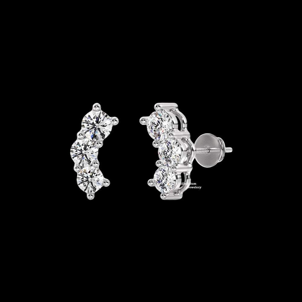 0.40ct Moissanite Stud Earrings For Women