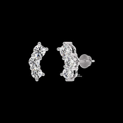 0.40ct Moissanite Stud Earrings For Women