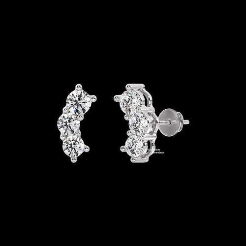 0.40ct Moissanite Stud Earrings For Women