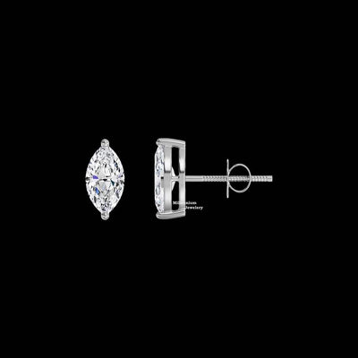 Marquise Cut 1.10ct Moissanite Stud Earrings For Women