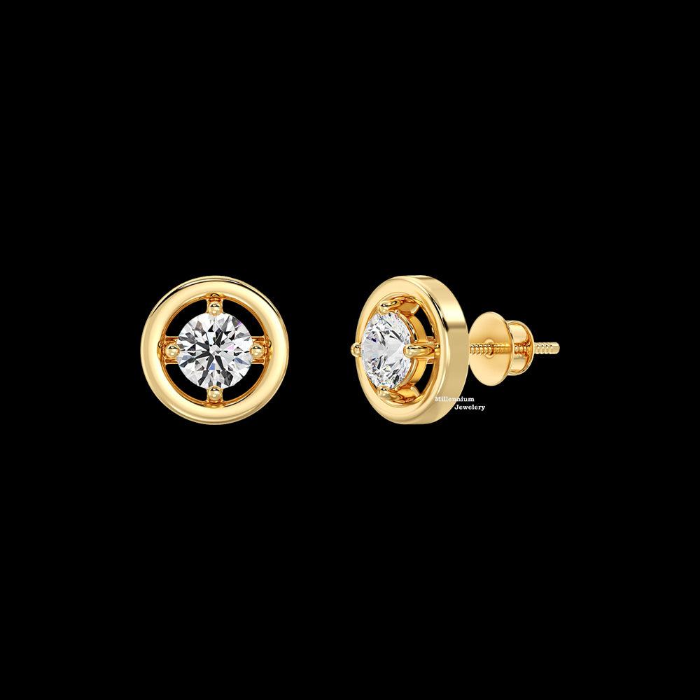 0.25ct Moissanite Stud Earrings For Women