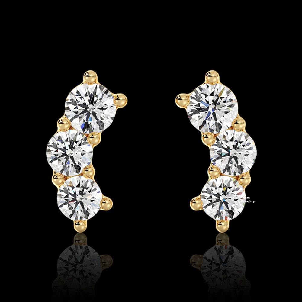 0.40ct Moissanite Stud Earrings For Women