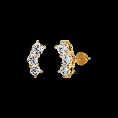 0.40ct Moissanite Stud Earrings For Women