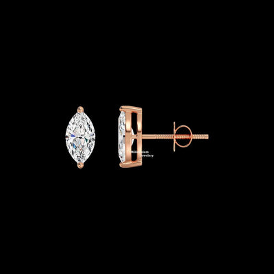 Marquise Cut 1.10ct Moissanite Stud Earrings For Women