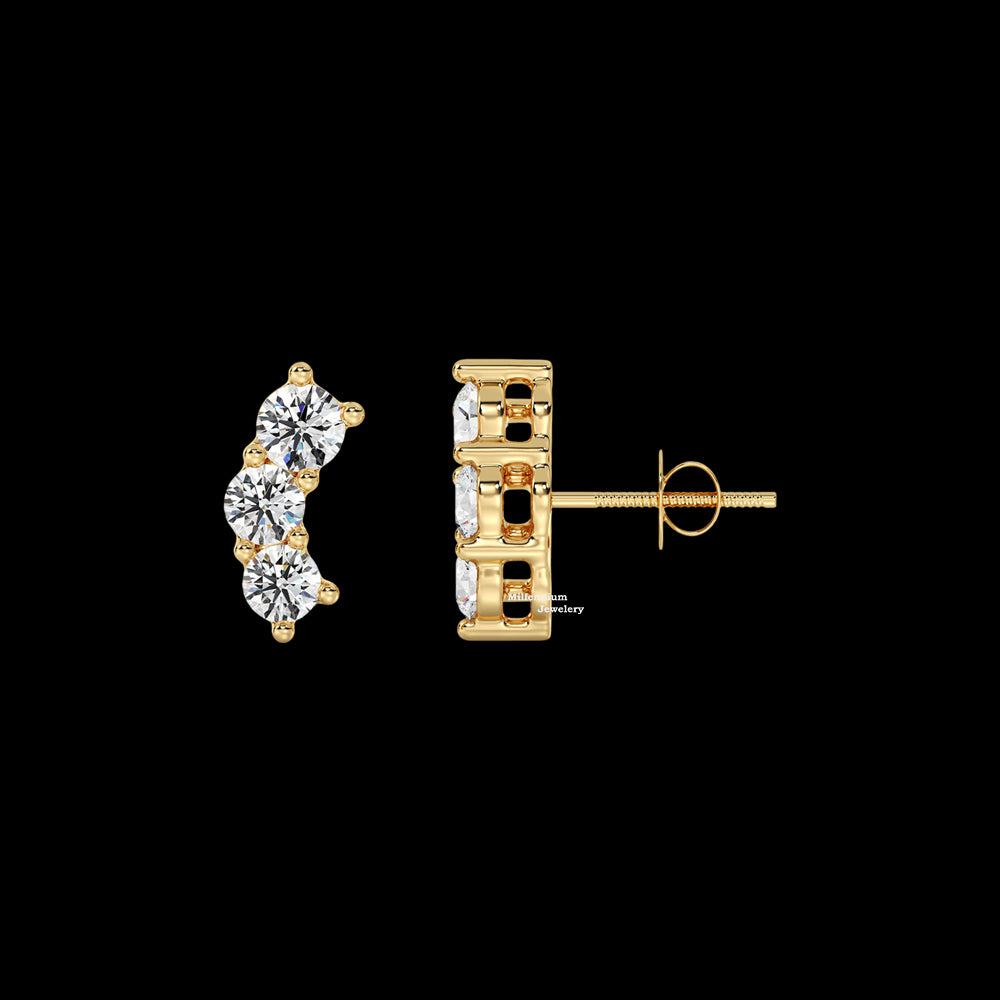 0.40ct Moissanite Stud Earrings For Women
