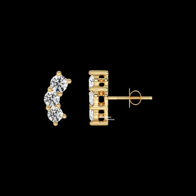 0.40ct Moissanite Stud Earrings For Women