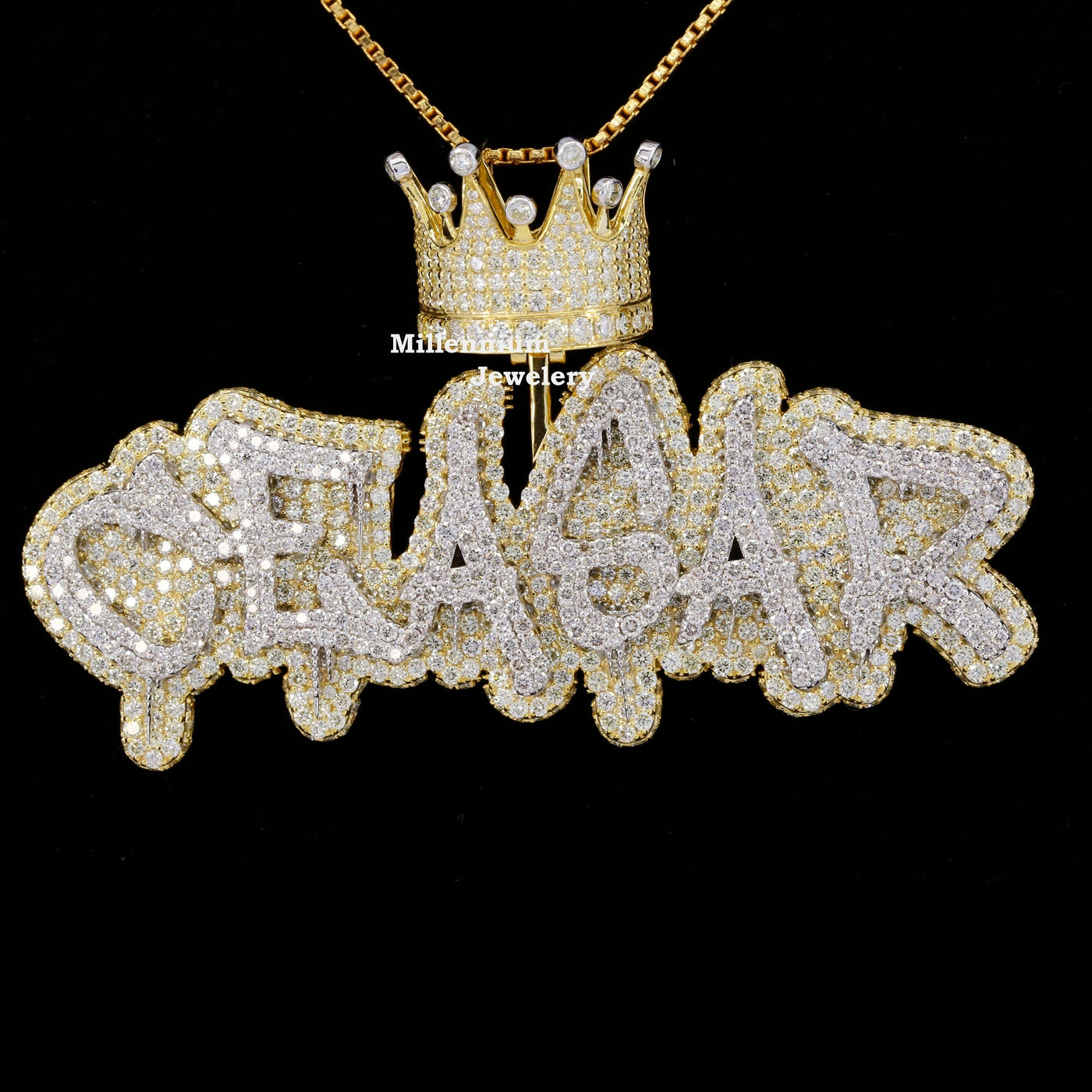 Custom Ceasar Name Moissanite Diamond Totally Stylish Hip Hop Pendant First