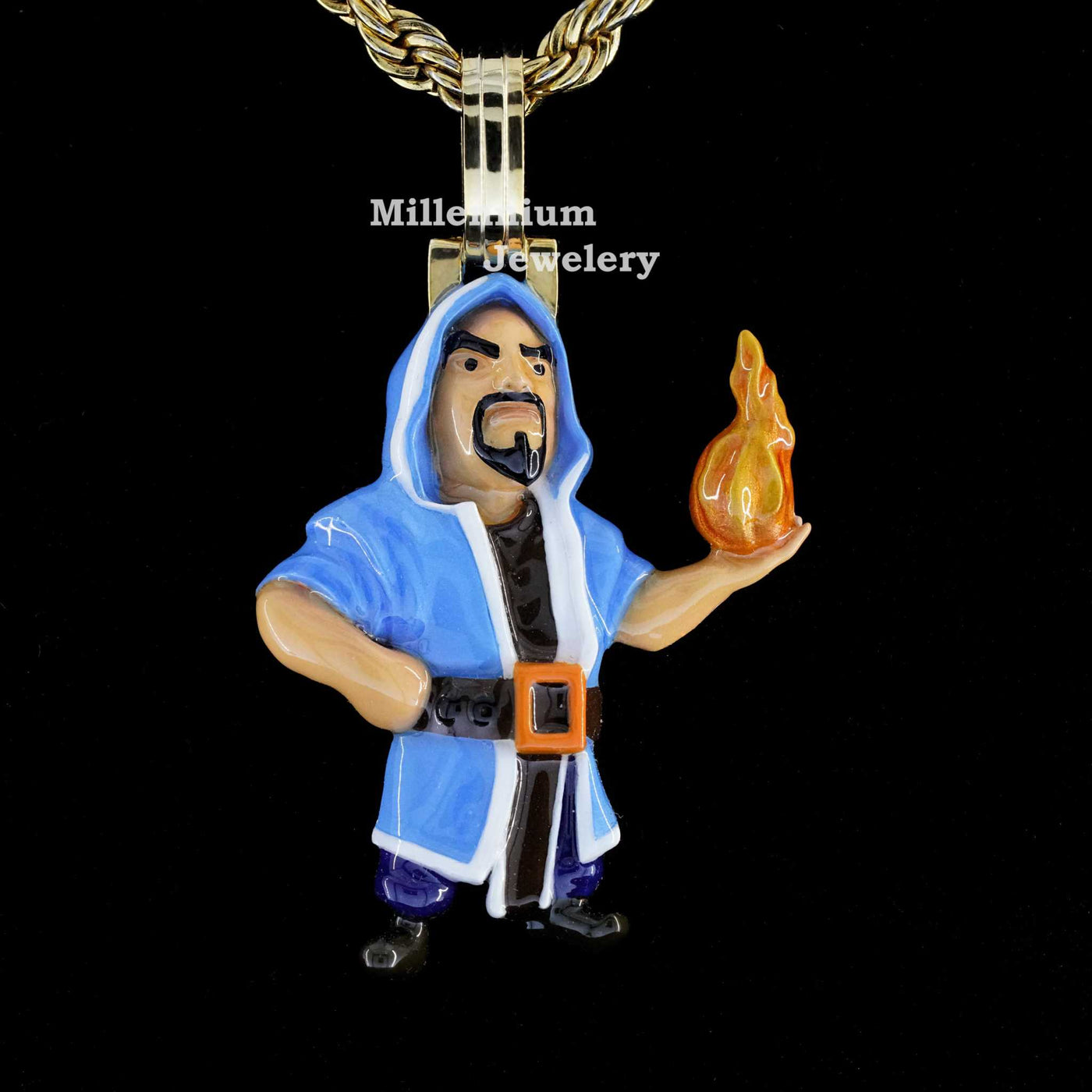 Clash Of Clans Wizard 3D Enamel Custom Pendant First