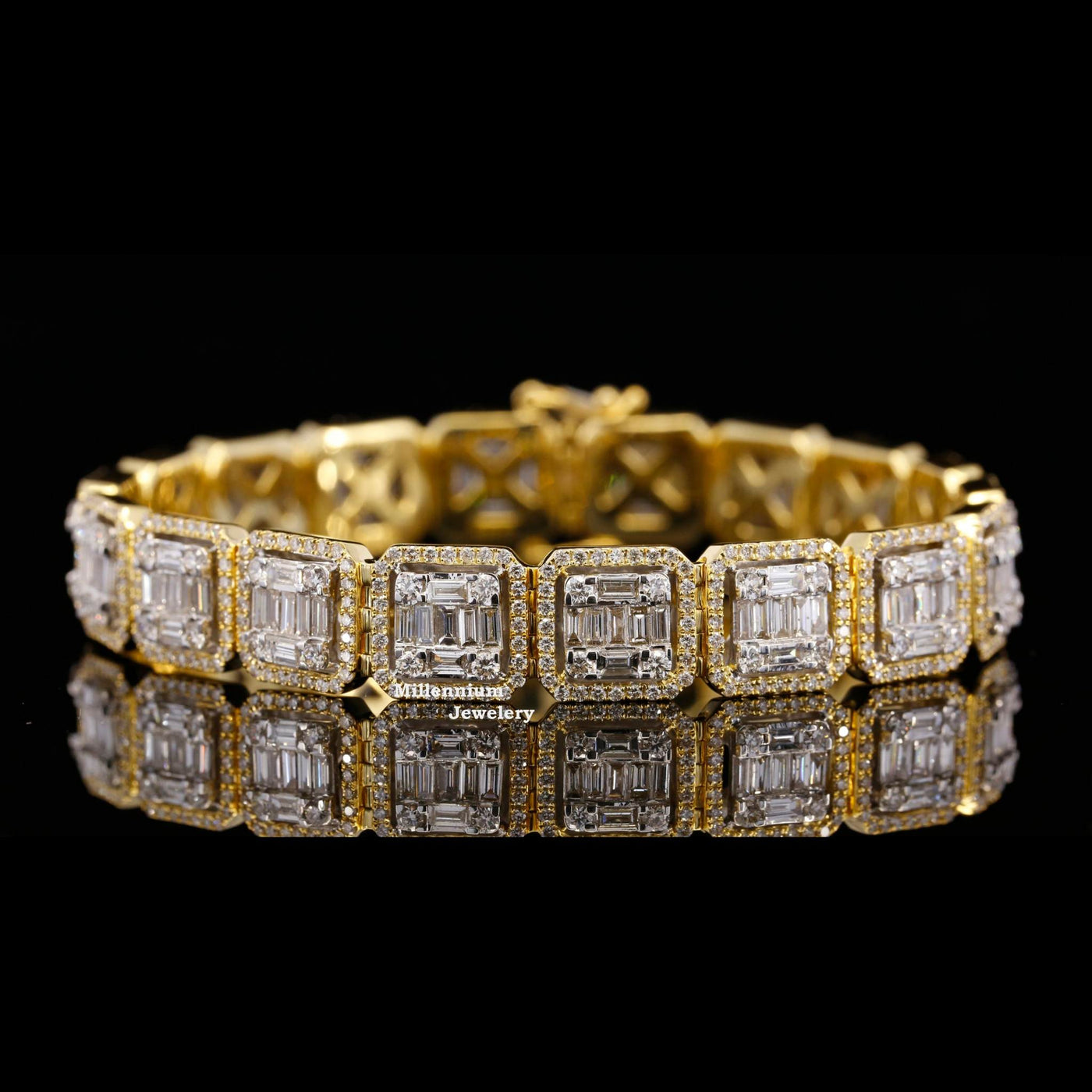 Fabulous Moissanite Round and Baguette Diamond Bracelets First