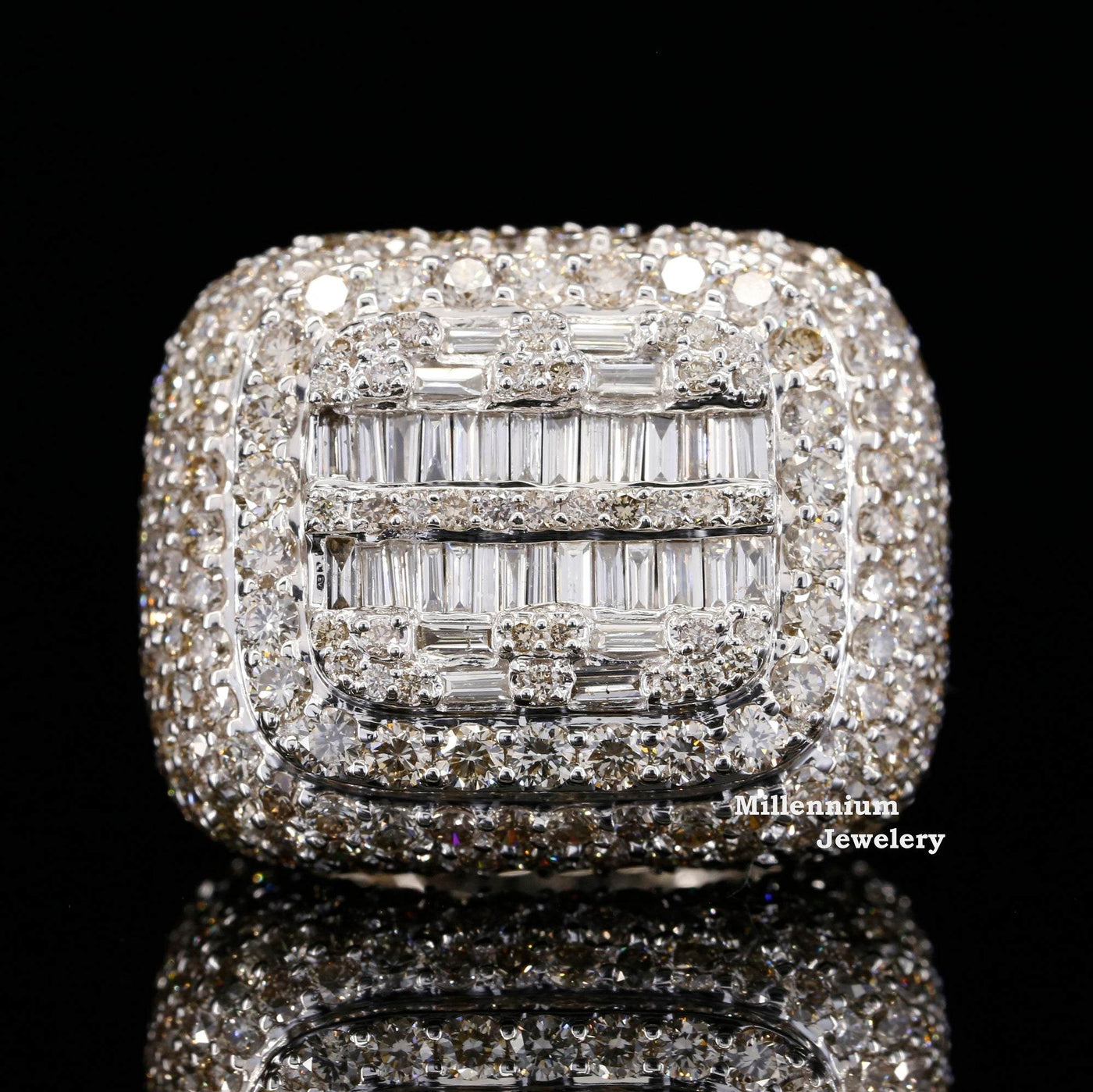 Full Iced Moissanite Diamond Iced Hip Hop Ring. First