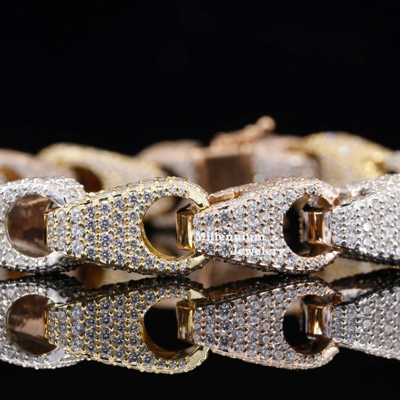 Unique Design Moissanite Diamond Hip Hop Style Bracelets Fifth