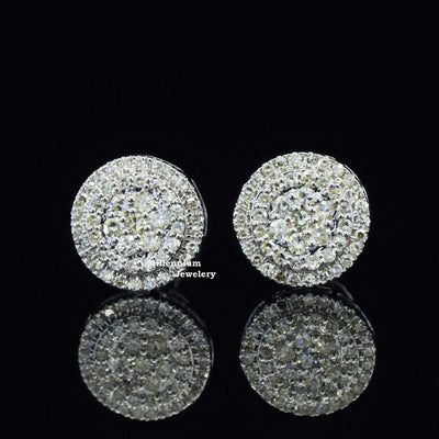 Elegant Flower Moissanite Diamond Hip Hop Style Earring First