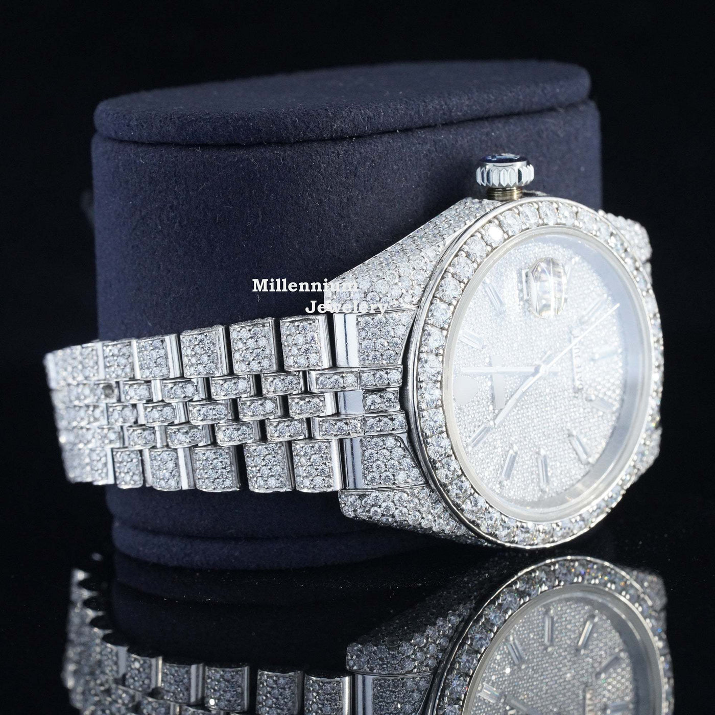 Excellent Moissanite Diamond Iced Out Watch With Chromalight Display Body