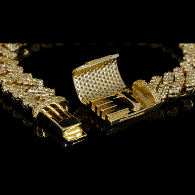 Fabulous Moissanite Round Diamond Cuban Link Bracelets Forth