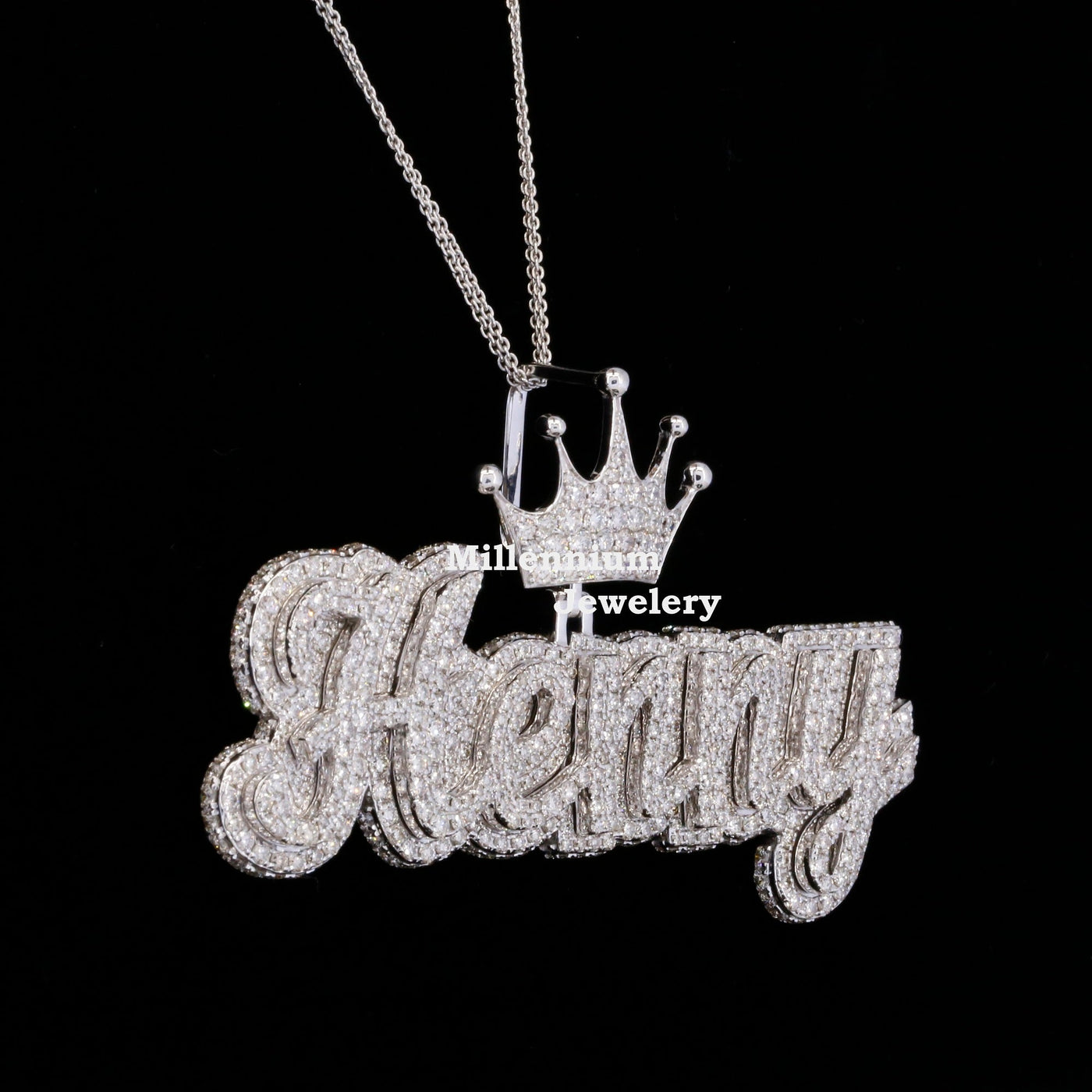 Custom Henny Moissanite Diamond Iced Out Hip Hop Pendant With Crown Fifth