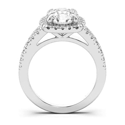 Moissanite Halo Style Ring For Women 2 CTW