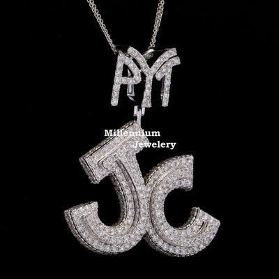 Custom Pyt Jc Moissanite Round Diamond Iced Out Hip Hop Pendant Third