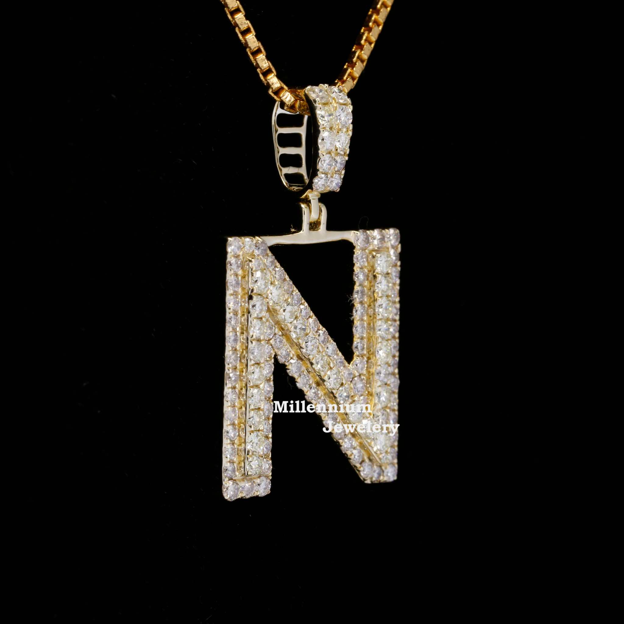 Custom N Spectacular Moissanite Round Shape Diamond Hip Hop Pendant Second