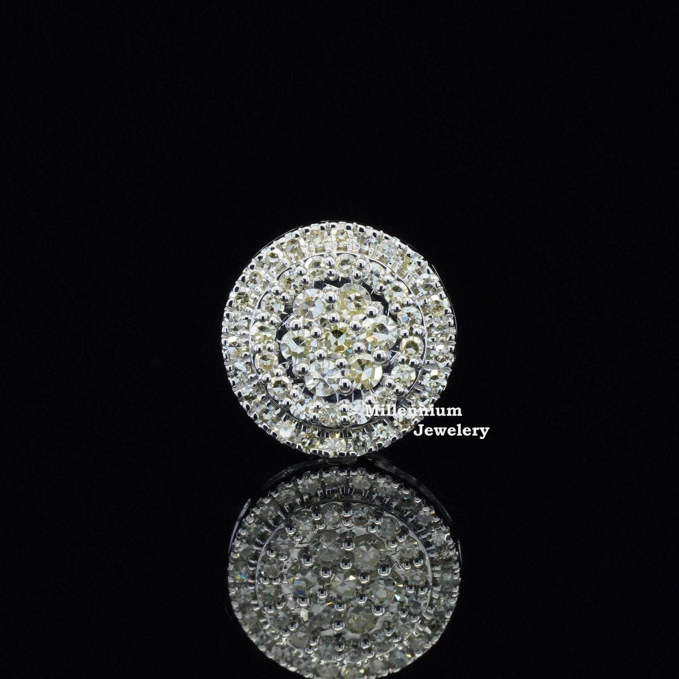 Elegant Flower Moissanite Diamond Hip Hop Style Earring Fifth