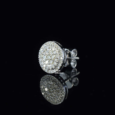 Elegant Flower Moissanite Diamond Hip Hop Style Earring Third