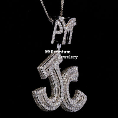 Custom Pyt Jc Moissanite Round Diamond Iced Out Hip Hop Pendant Forth