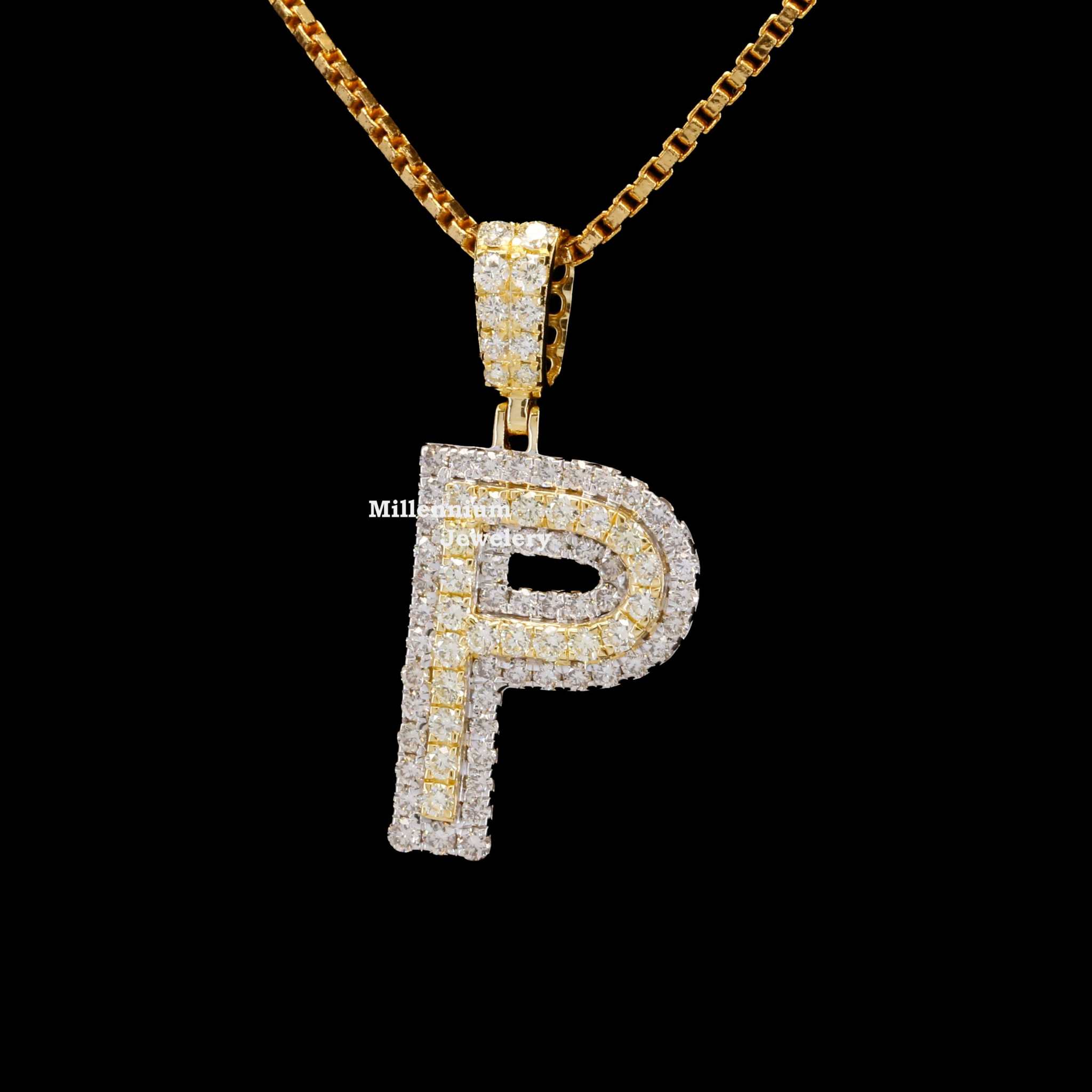 Custom P Phenomenal Moissanite Round Shape Diamond Hip Hop Pendant Second