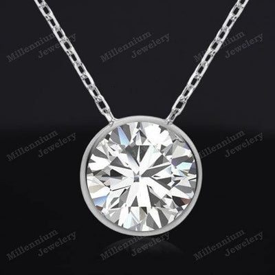 1.2 Carat Moissanite Pendant Necklace1.2 Carat Moissanite Pendant Necklace 925 Sterling Silver 925 Sterling Silver Sixth