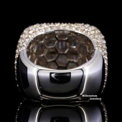 Full Iced Moissanite Diamond Iced Hip Hop Ring. Fourth