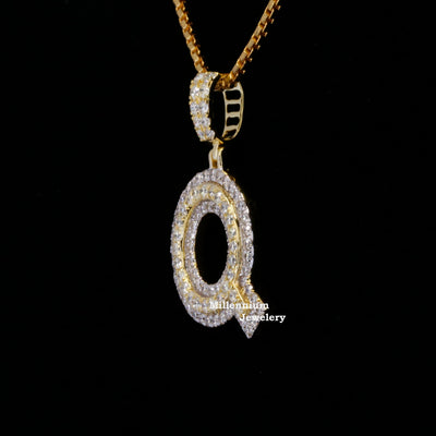 Custom Q Stunning Moissanite Round Shape Diamond Hip Hop Pendant Forth