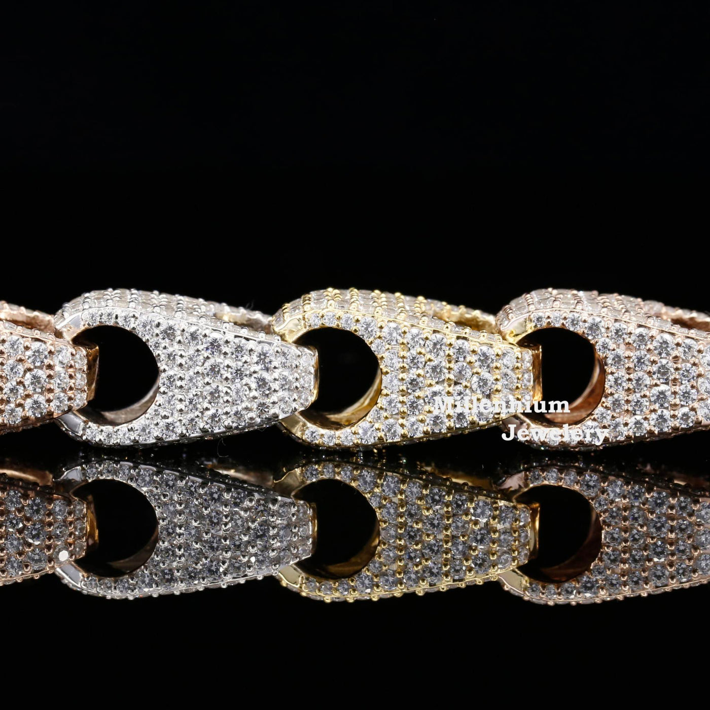 Unique Design Moissanite Diamond Hip Hop Style Bracelets Third