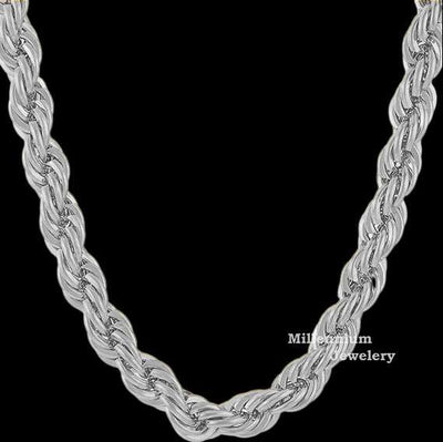 18k Gold Rope Chain​ With White Gold