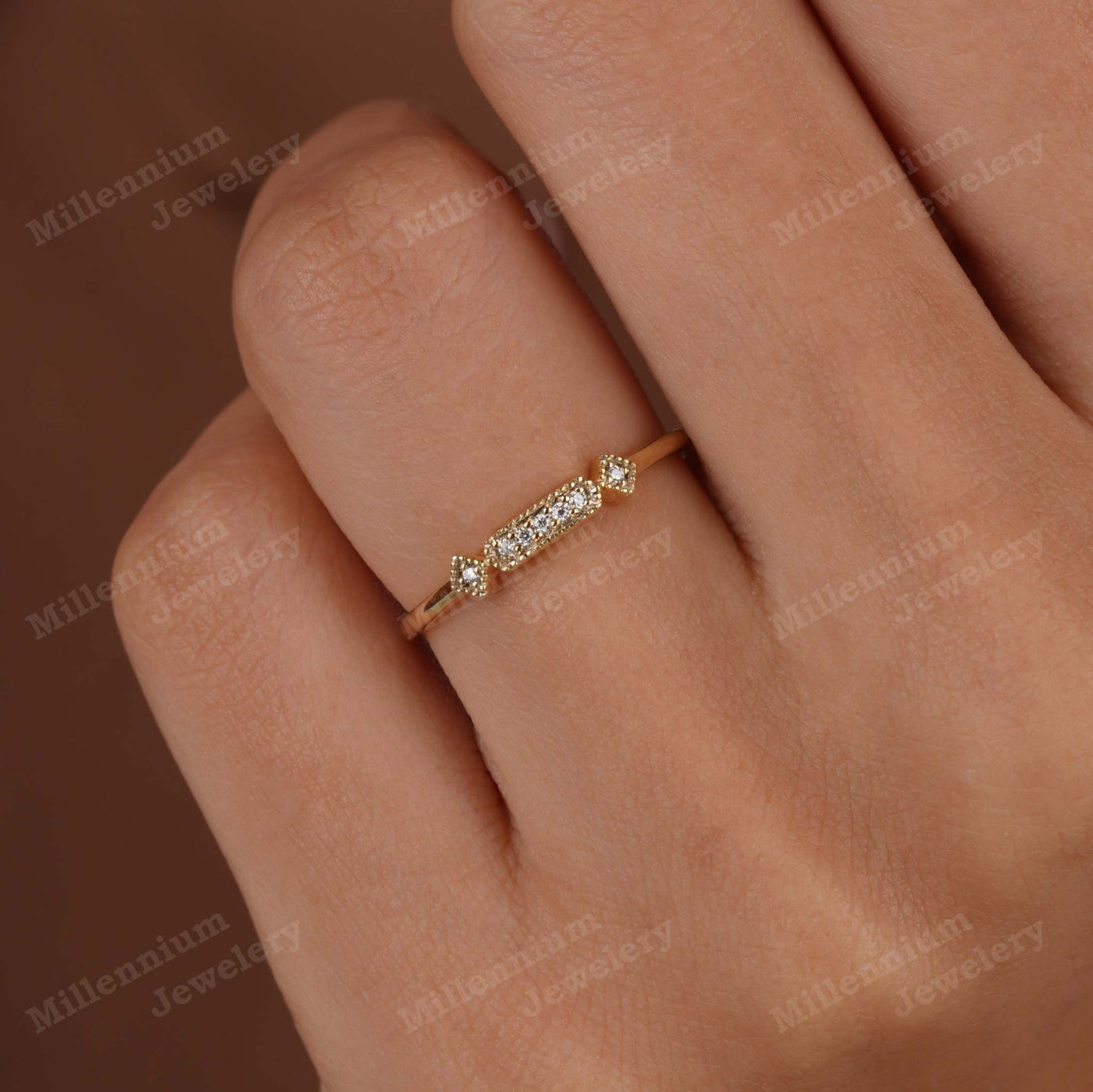 Fantastic Ideal Round Cut Wedding Band In Lab Grown Diamond Forth