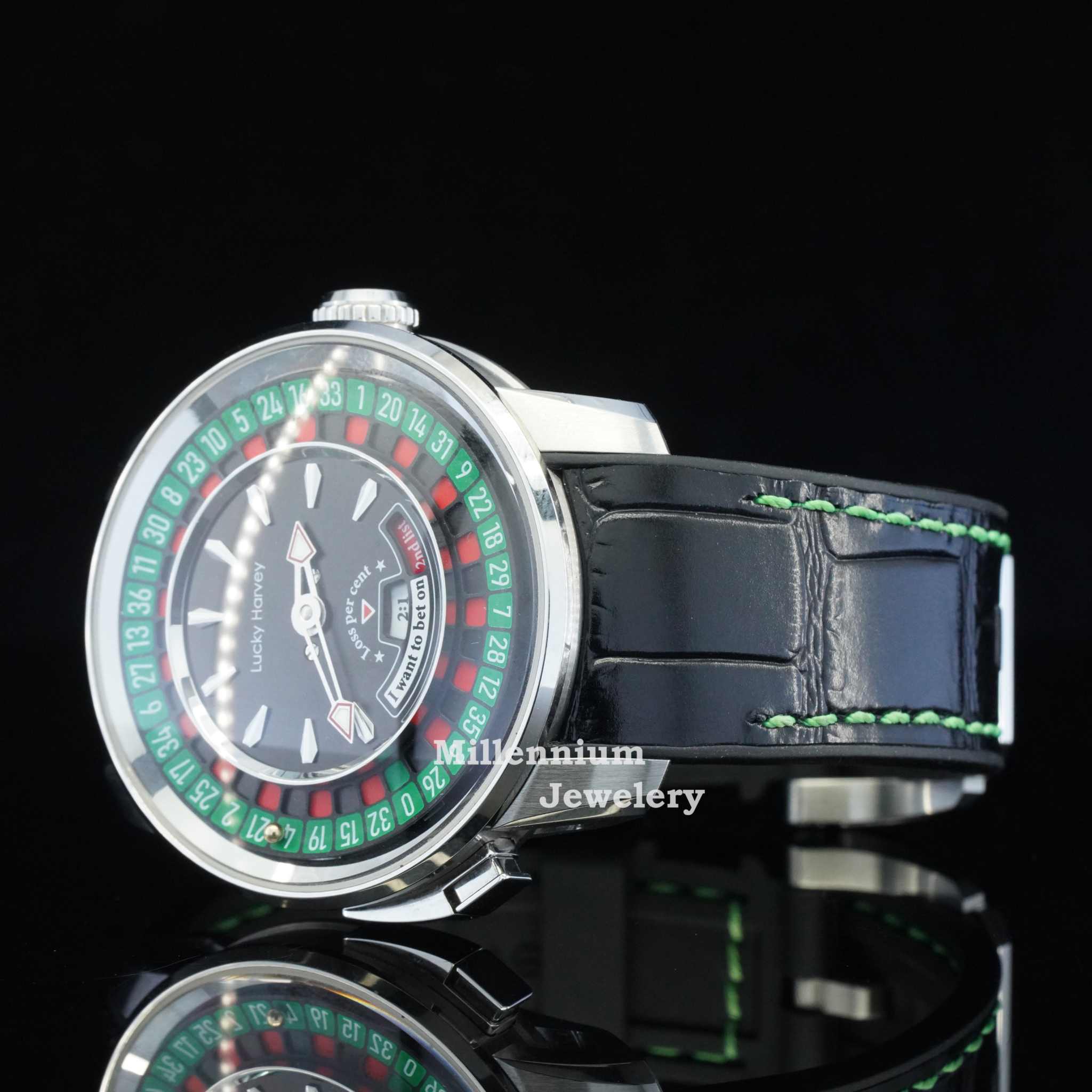 Casino Tourbillon European Roulette Watch Side View
