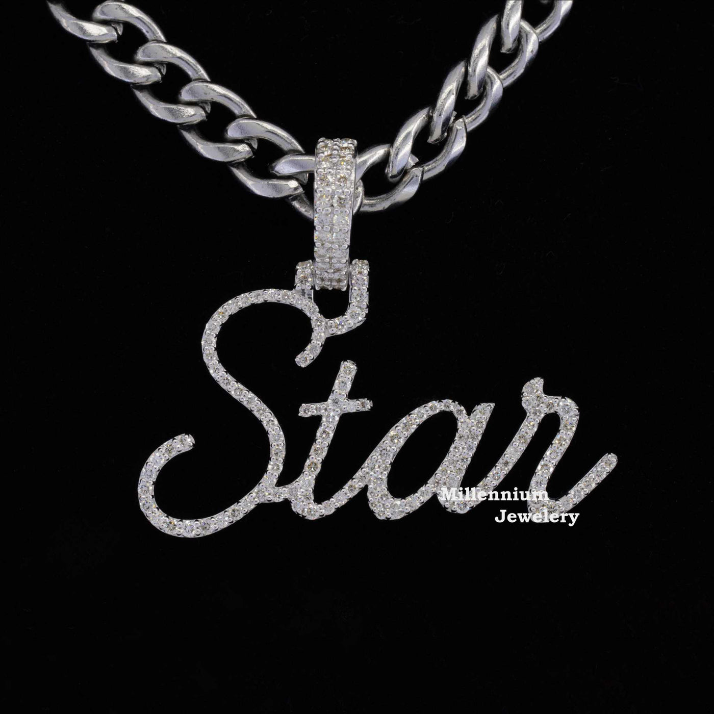 Custom Star Name Moissanite Diamond Iced Out Hip Hop Pendant For Rapper First