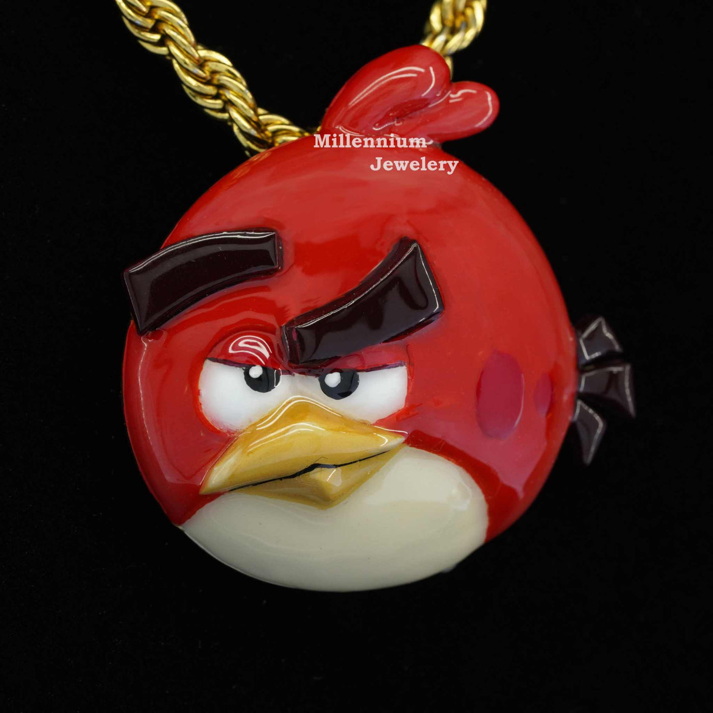 Beautiful Angry Bird 3d Enamel Hip Hop Pendant For Men Third