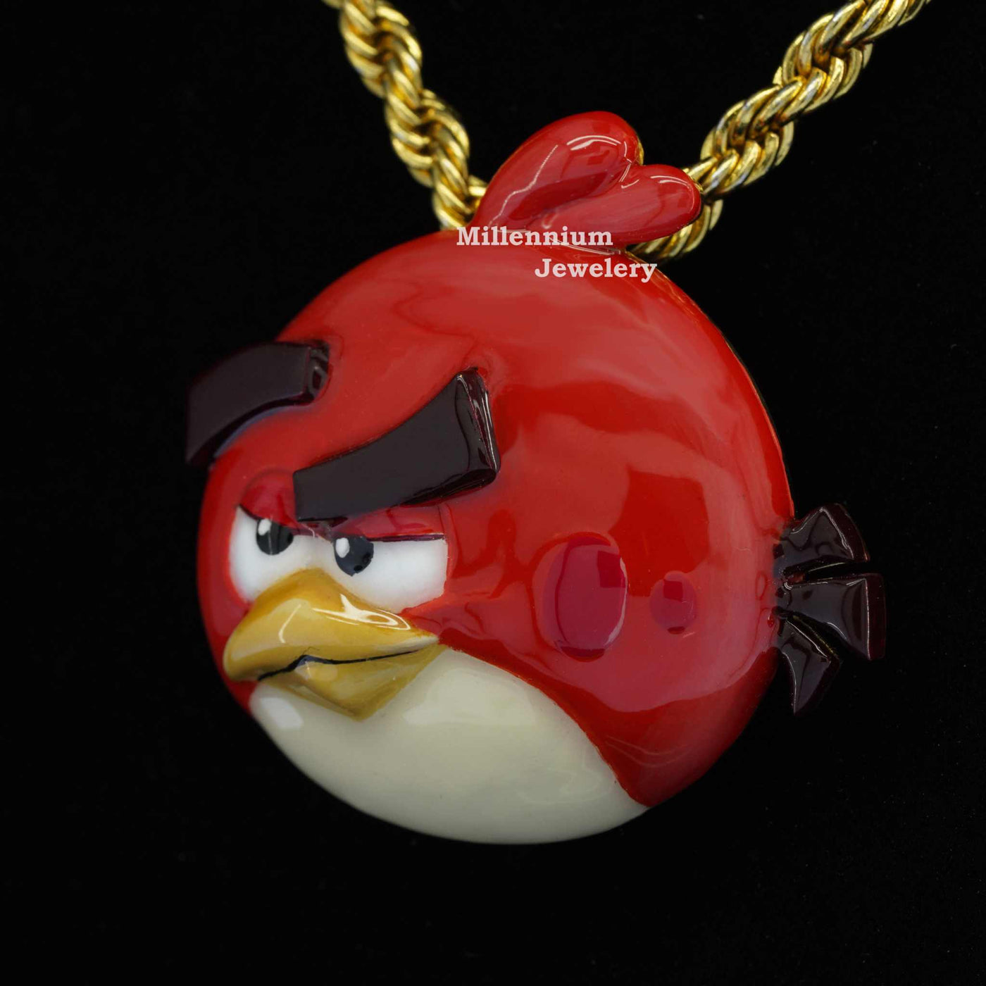 Beautiful Angry Bird 3d Enamel Hip Hop Pendant For Men Fifth