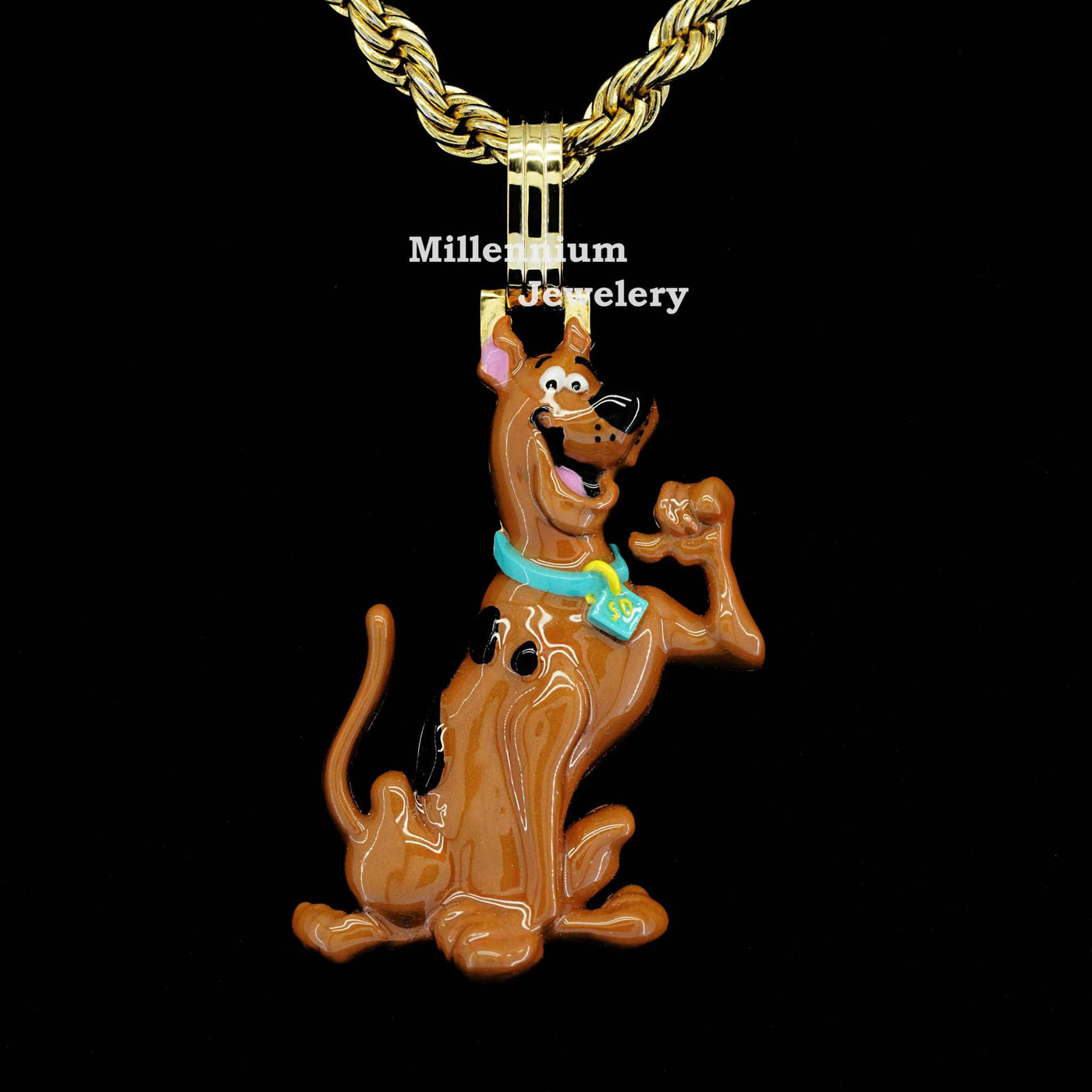 Unique Scooby Doo 3d Enamel Custom Pendant For Men Second